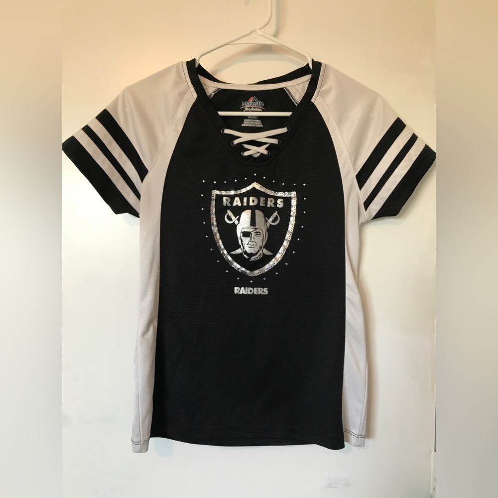 ONLY ARIZONA PICK UP!! Black and White Small Raiders Jersey